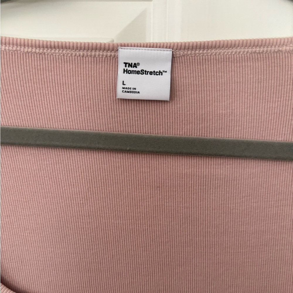 TNA HomeStretch Blush Pink Top